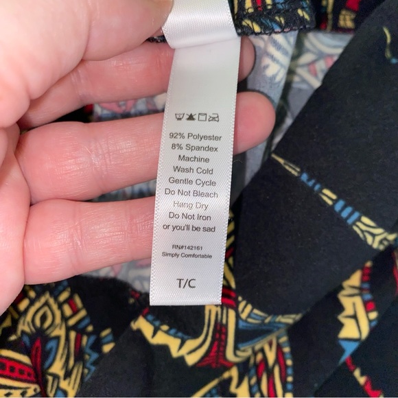 LuLaRoe stylized deer print leggings in size TC (12-18) - Picture 5 of 5